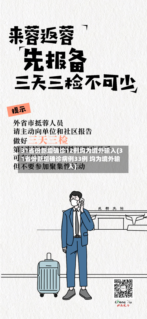 31省份新增确诊12例均为境外输入(31省份新增确诊病例33例 均为境外输入)