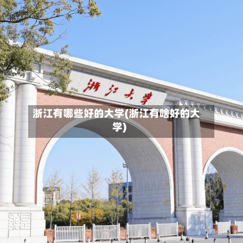 浙江有哪些好的大学(浙江有啥好的大学)-第3张图片