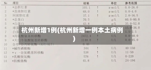 杭州新增1例(杭州新增一例本土病例)