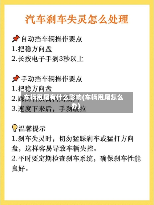 车辆甩尾有什么影响(车辆甩尾怎么办)-第3张图片