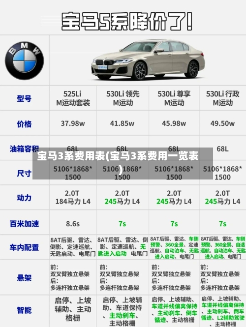 宝马3系费用表(宝马3系费用一览表)
