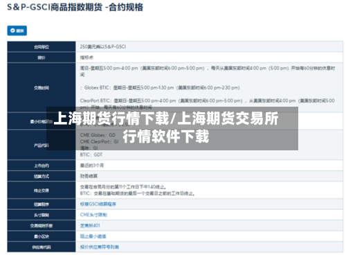 上海期货行情下载/上海期货交易所行情软件下载