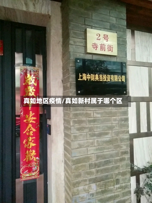真如地区疫情/真如新村属于哪个区-第3张图片