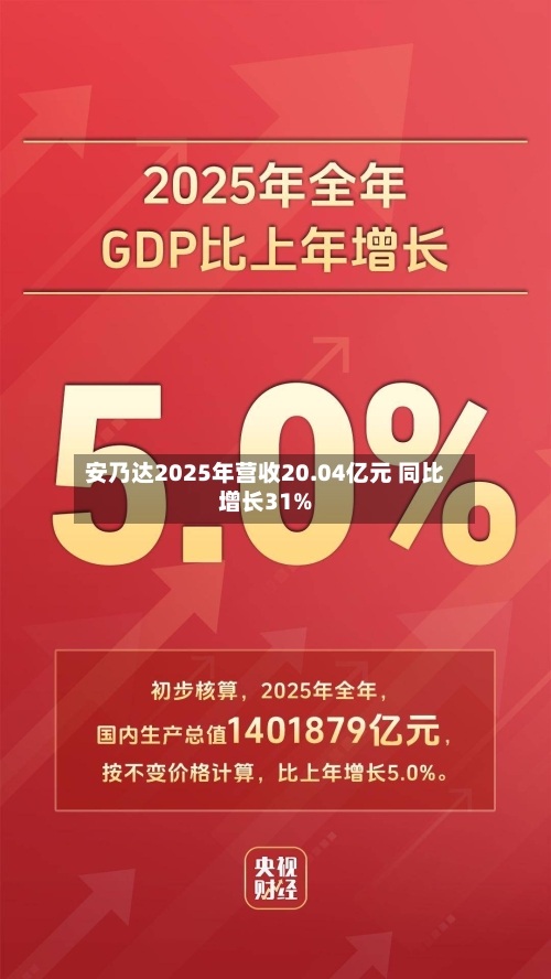 安乃达2025年营收20.04亿元 同比增长31%
