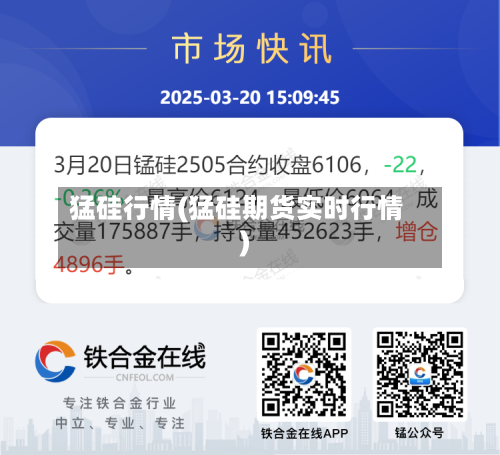 猛硅行情(猛硅期货实时行情)