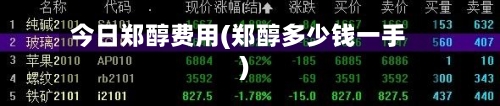 今日郑醇费用(郑醇多少钱一手)-第2张图片