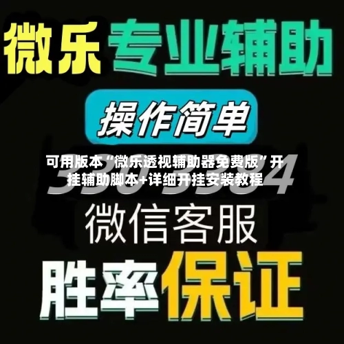 可用版本“微乐透视辅助器免费版”开挂辅助脚本+详细开挂安装教程-第3张图片