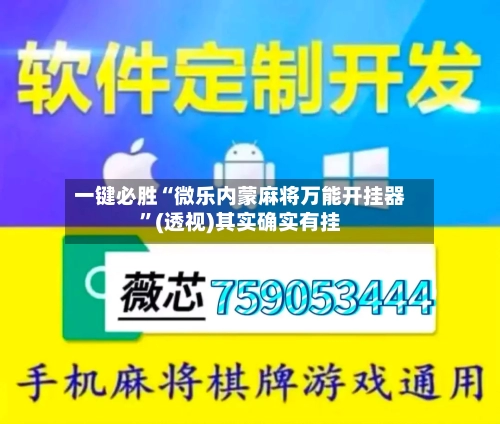 一键必胜“微乐内蒙麻将万能开挂器”(透视)其实确实有挂-第2张图片