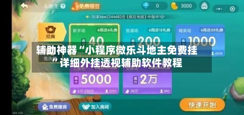 辅助神器“小程序微乐斗地主免费挂”详细外挂透视辅助软件教程-第2张图片