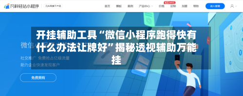 开挂辅助工具“微信小程序跑得快有什么办法让牌好”揭秘透视辅助万能挂-第2张图片