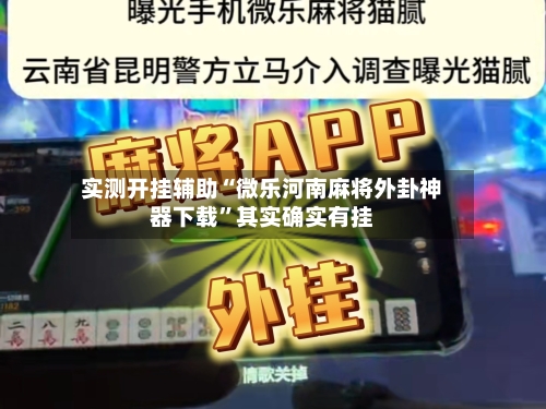 实测开挂辅助“微乐河南麻将外卦神器下载”其实确实有挂-第3张图片