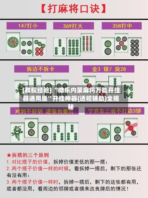 [教程经验] “微乐内蒙麻将万能开挂器通用版”开挂神器{透视辅助}全揭秘-第3张图片
