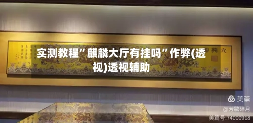 实测教程”麒麟大厅有挂吗	”作弊(透视)透视辅助-第3张图片