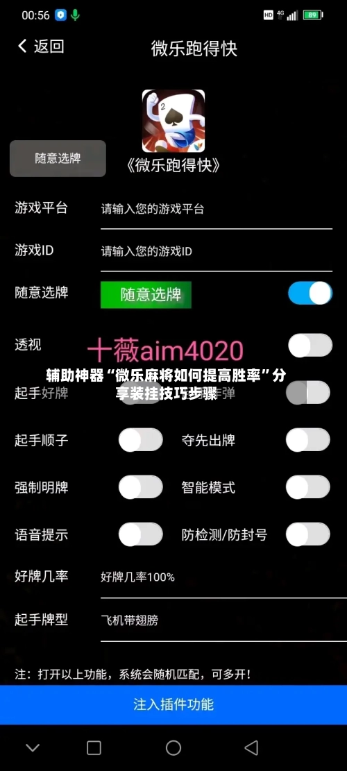 辅助神器“微乐麻将如何提高胜率”分享装挂技巧步骤-第3张图片