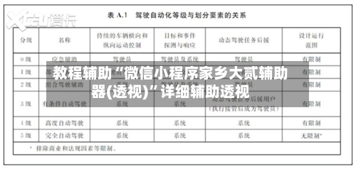 教程辅助“微信小程序家乡大贰辅助器(透视)”详细辅助透视-第3张图片