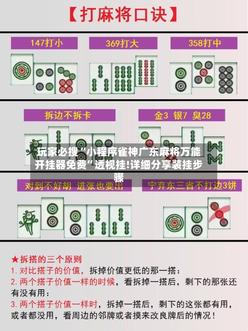 玩家必搜“小程序雀神广东麻将万能开挂器免费”透视挂!详细分享装挂步骤-第2张图片