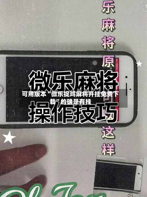 可用版本“微乐捉鸡麻将开挂免费下载	”的确是有挂-第2张图片