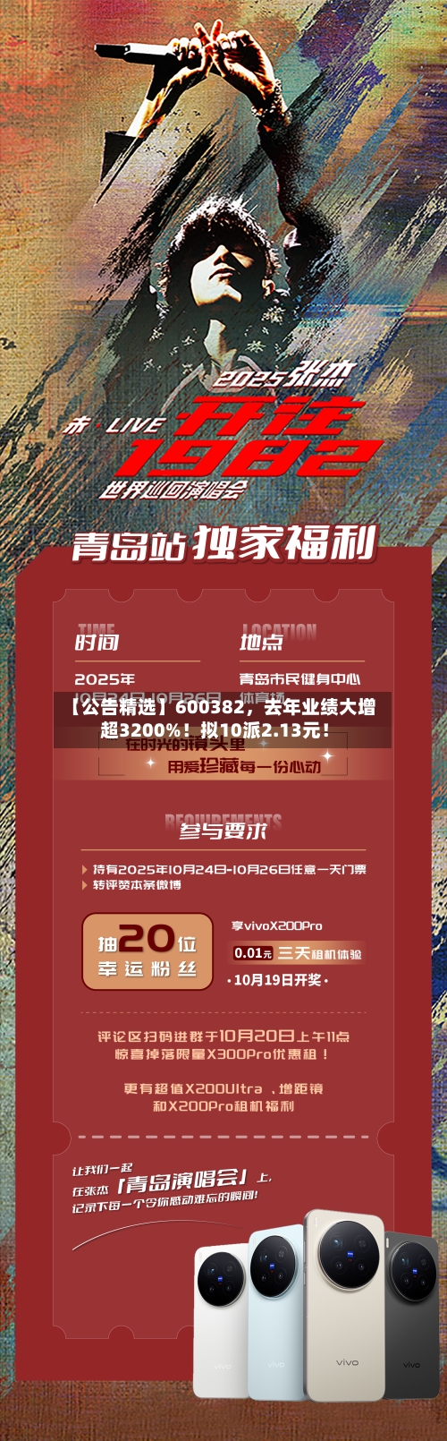 【公告精选】600382	，去年业绩大增超3200%！拟10派2.13元！-第2张图片