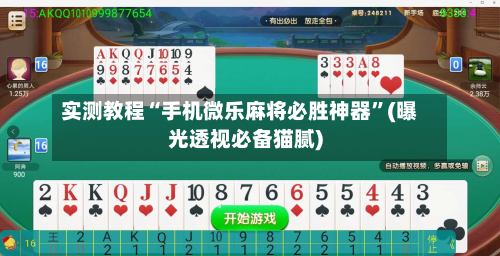 实测教程“手机微乐麻将必胜神器”(曝光透视必备猫腻)-第2张图片