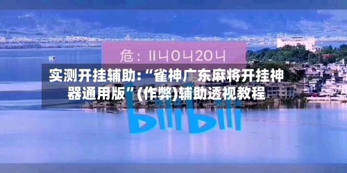 实测开挂辅助:“雀神广东麻将开挂神器通用版”(作弊)辅助透视教程-第2张图片