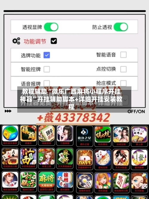 教程辅助“微乐广西麻将小程序开挂神器”开挂辅助脚本+详细开挂安装教程-第3张图片