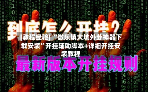 [教程经验] “微乐填大坑外卦神器下载安装”开挂辅助脚本+详细开挂安装教程-第2张图片