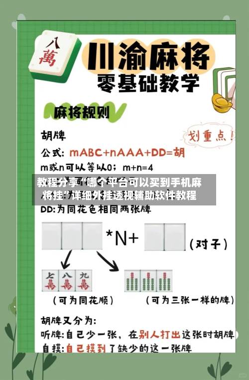 教程分享“哪个平台可以买到手机麻将挂”详细外挂透视辅助软件教程-第2张图片