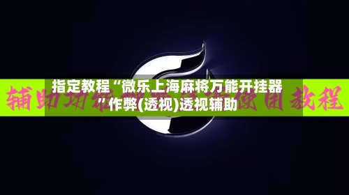 指定教程“微乐上海麻将万能开挂器”作弊(透视)透视辅助-第3张图片