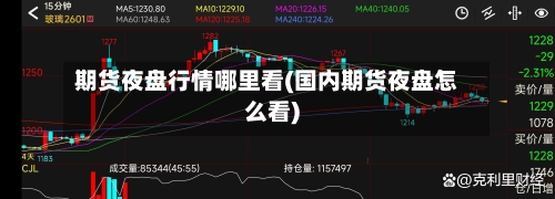 期货夜盘行情哪里看(国内期货夜盘怎么看)-第2张图片