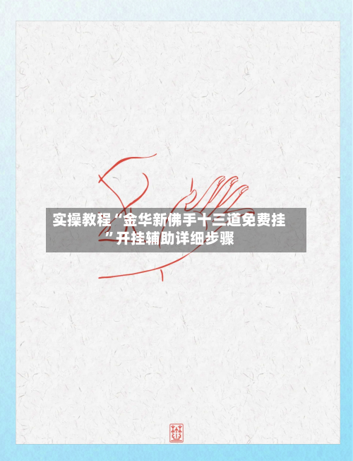 实操教程“金华新佛手十三道免费挂”开挂辅助详细步骤-第3张图片