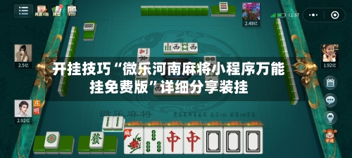 开挂技巧“微乐河南麻将小程序万能挂免费版”详细分享装挂-第2张图片