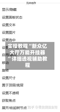 实操教程“新众亿大厅万能开挂器”详细透视辅助教程-第3张图片
