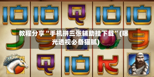 教程分享“手机拼三张辅助挂下载”(曝光透视必备猫腻)-第3张图片