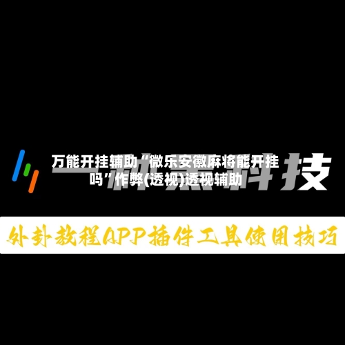 万能开挂辅助“微乐安徽麻将能开挂吗	”作弊(透视)透视辅助-第3张图片