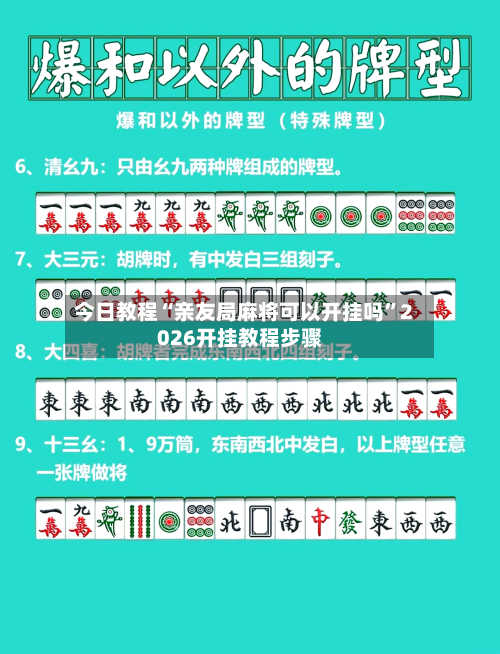 今日教程“亲友局麻将可以开挂吗”2026开挂教程步骤-第2张图片