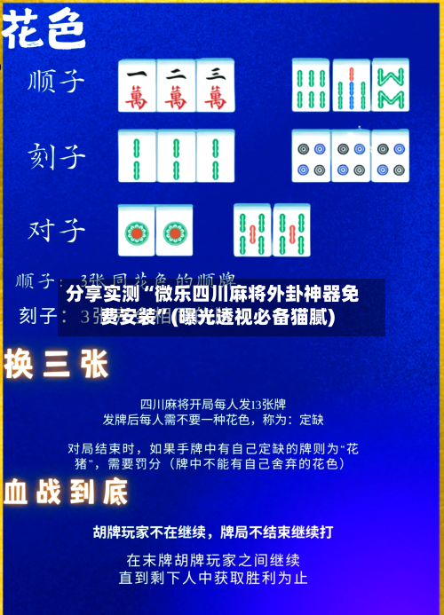 分享实测“微乐四川麻将外卦神器免费安装”(曝光透视必备猫腻)-第3张图片