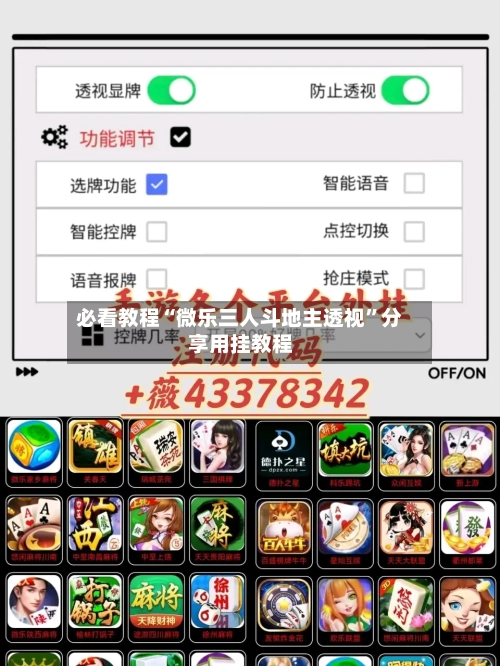 必看教程“微乐三人斗地主透视”分享用挂教程-第2张图片