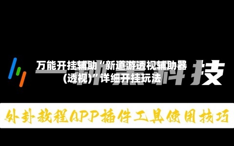 万能开挂辅助“新道游透视辅助器(透视)”详细开挂玩法