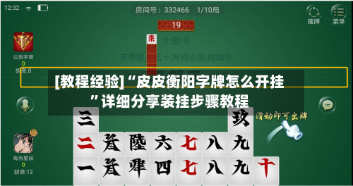 [教程经验]“皮皮衡阳字牌怎么开挂”详细分享装挂步骤教程-第3张图片