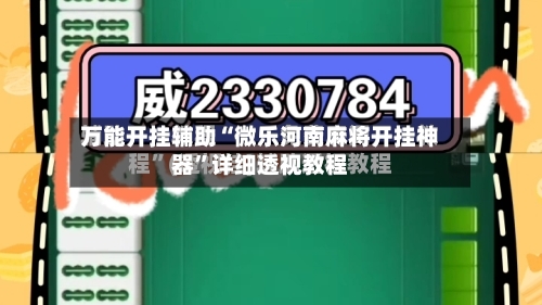 万能开挂辅助“微乐河南麻将开挂神器”详细透视教程-第2张图片