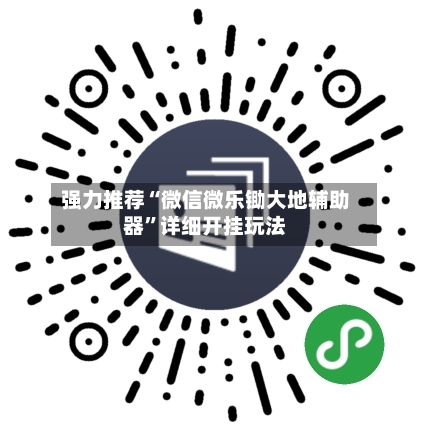 强力推荐“微信微乐锄大地辅助器”详细开挂玩法-第3张图片