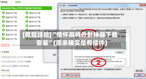 [教程经验]“情怀麻将外卦神器下载安装”(原来确实是有插件)-第3张图片