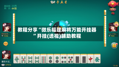 教程分享“微乐福建麻将万能开挂器”开挂(透视)辅助教程-第2张图片