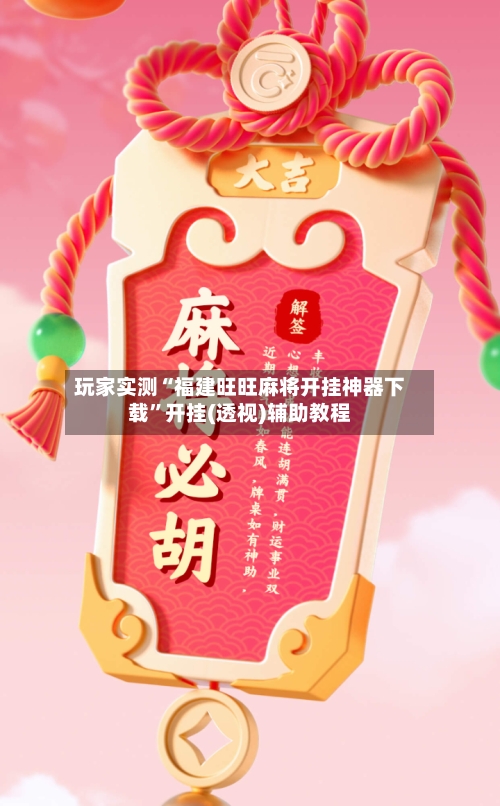 玩家实测“福建旺旺麻将开挂神器下载”开挂(透视)辅助教程-第2张图片