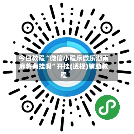 今日教程“微信小程序微乐湖南麻将有挂吗	”开挂(透视)辅助教程-第3张图片