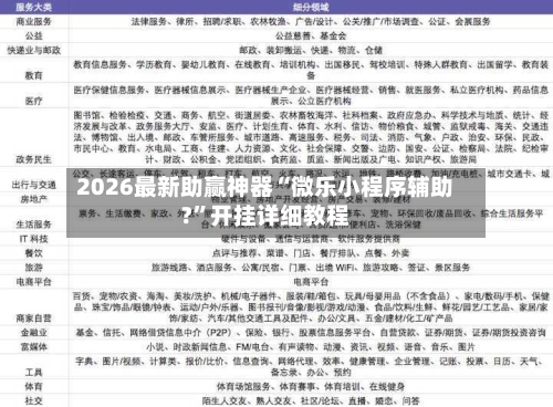 2026最新助赢神器“微乐小程序辅助?”开挂详细教程-第3张图片