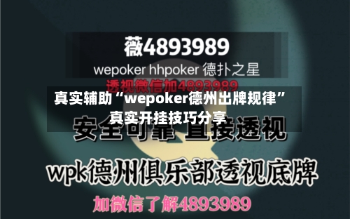 真实辅助“wepoker德州出牌规律”真实开挂技巧分享-第3张图片