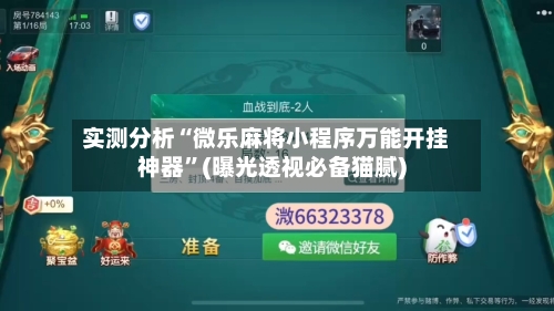 实测分析“微乐麻将小程序万能开挂神器”(曝光透视必备猫腻)-第3张图片
