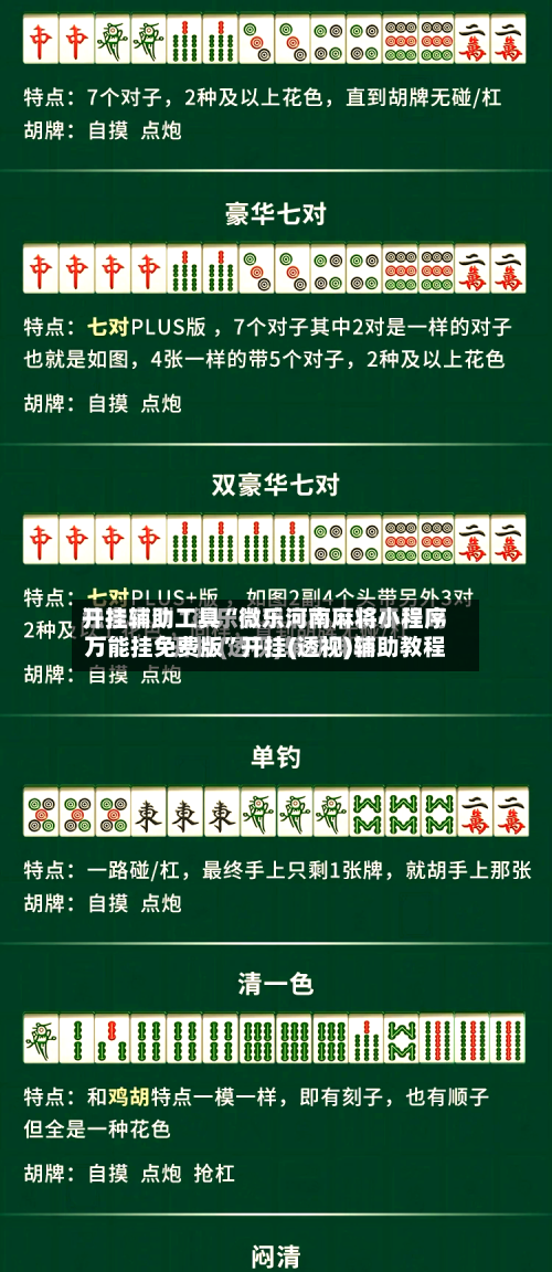 开挂辅助工具“微乐河南麻将小程序万能挂免费版	”开挂(透视)辅助教程-第3张图片