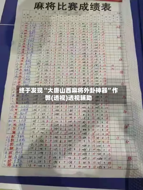 终于发现“大唐山西麻将外卦神器	”作弊(透视)透视辅助-第2张图片